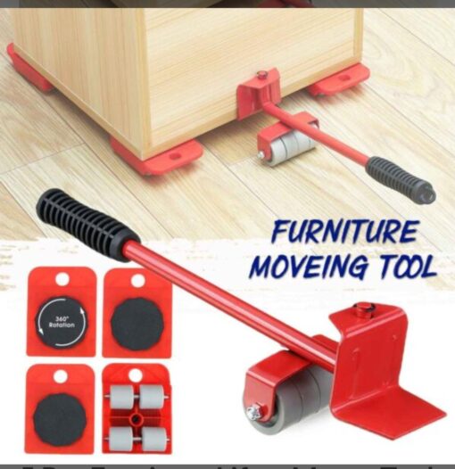 5 Pcs Furniture Lifter Mover Tool Set - Image 3